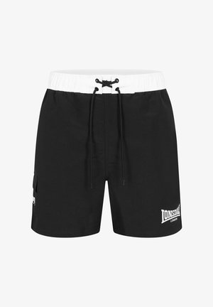 Lonsdale, NORMALE PASSFORM THORPE - Plavecké šortky - black white