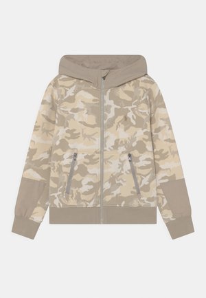 HOOD FULL ZIP - Kardigan - classic stone