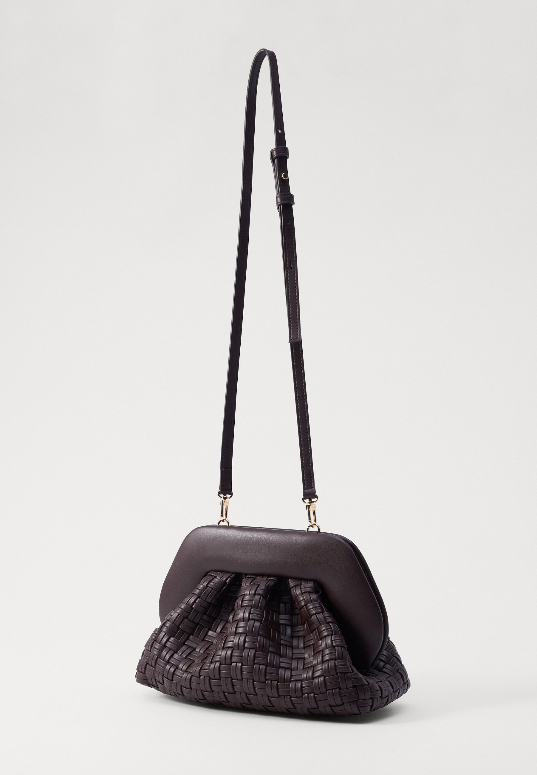 THEMOIRè TIA MICRO WEAVED - Cross body bag - ebony/brown - Zalando
