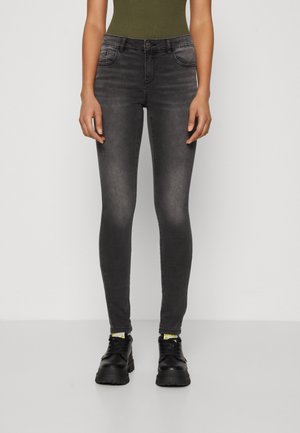 NMJEN SHAPER - Blugi skinny fit - dark grey denim