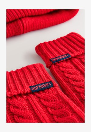 Superdry & Co, POM SET - Guantes - red