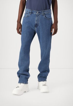 Medium Wash Loose Jeans - Blugi loose fit - clean medium