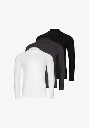 Ragman PACK OF 3 - Maglietta a manica lunga - weiß/schwarz/dunkelgrau