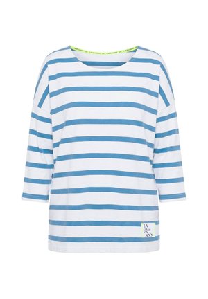 LAURASØN, RINGELSWEATSHIRT , RUND-HALS AUSSCHNITT, 3/4 ARM  - Maglietta a manica lunga - blue grey
