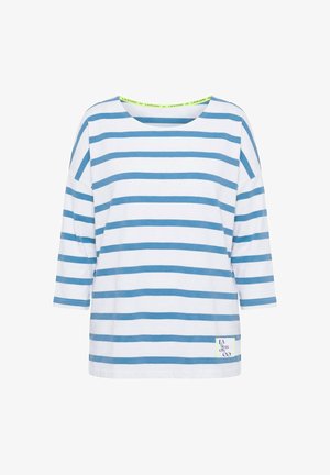 LAURASØN, RINGELSWEATSHIRT , RUND-HALS AUSSCHNITT, 3/4 ARM - Maglietta a manica lunga - blue grey
