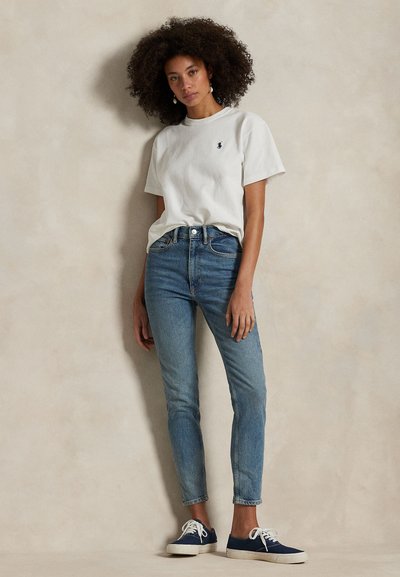 Polo Ralph Lauren HIGH RISE SUPER SLIM JEAN - Aptempti džinsai - antares wash