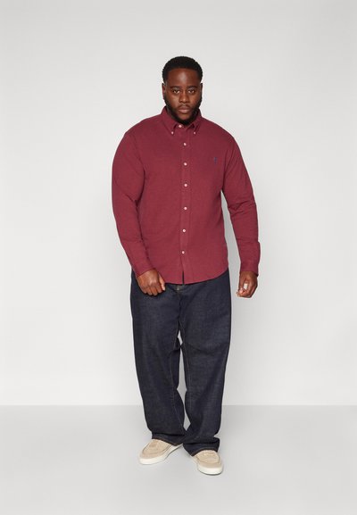Polo Ralph Lauren Big & Tall FEATHERWEIGHT MESH SHIRT - Camisa - vintage port heather