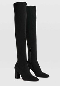 Stradivarius Botas mosqueteras - black