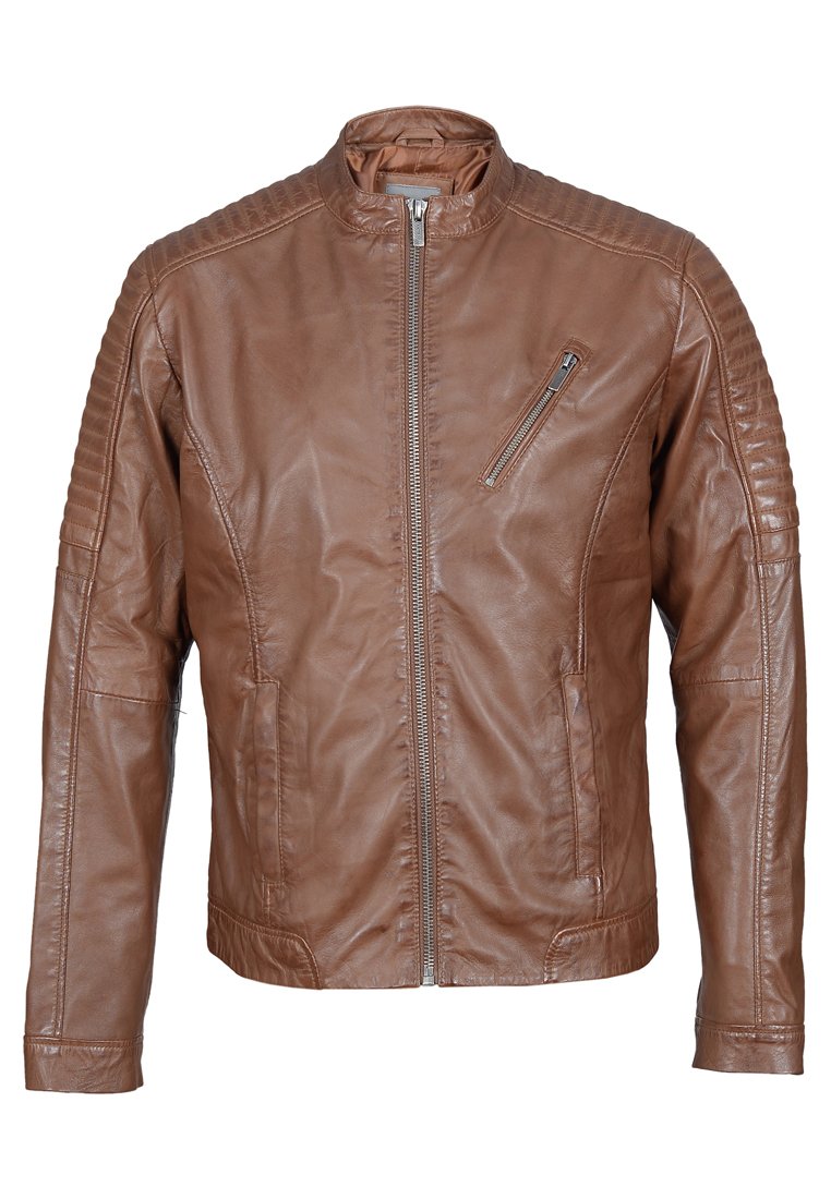 Lee Cooper Leren jas cognac Lee Cooper Leren jas cognac