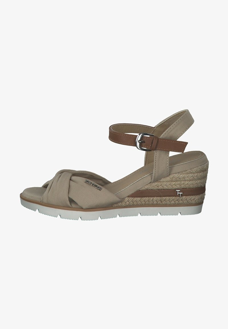TOM TAILOR Sandalias de cuña - beige