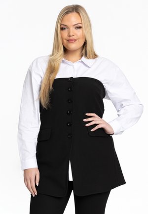 YOEK MIT KNÖPFEN - Blouse - black