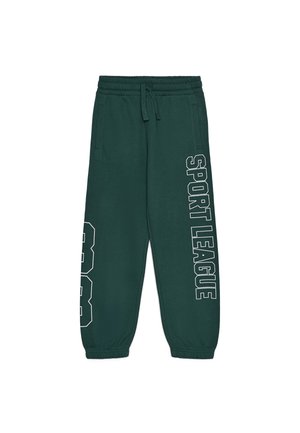 Terranova, PANTALONI TUTA LUNGHI CON STAMPA COLLEGE - Pantaloni sportivi - dark-green