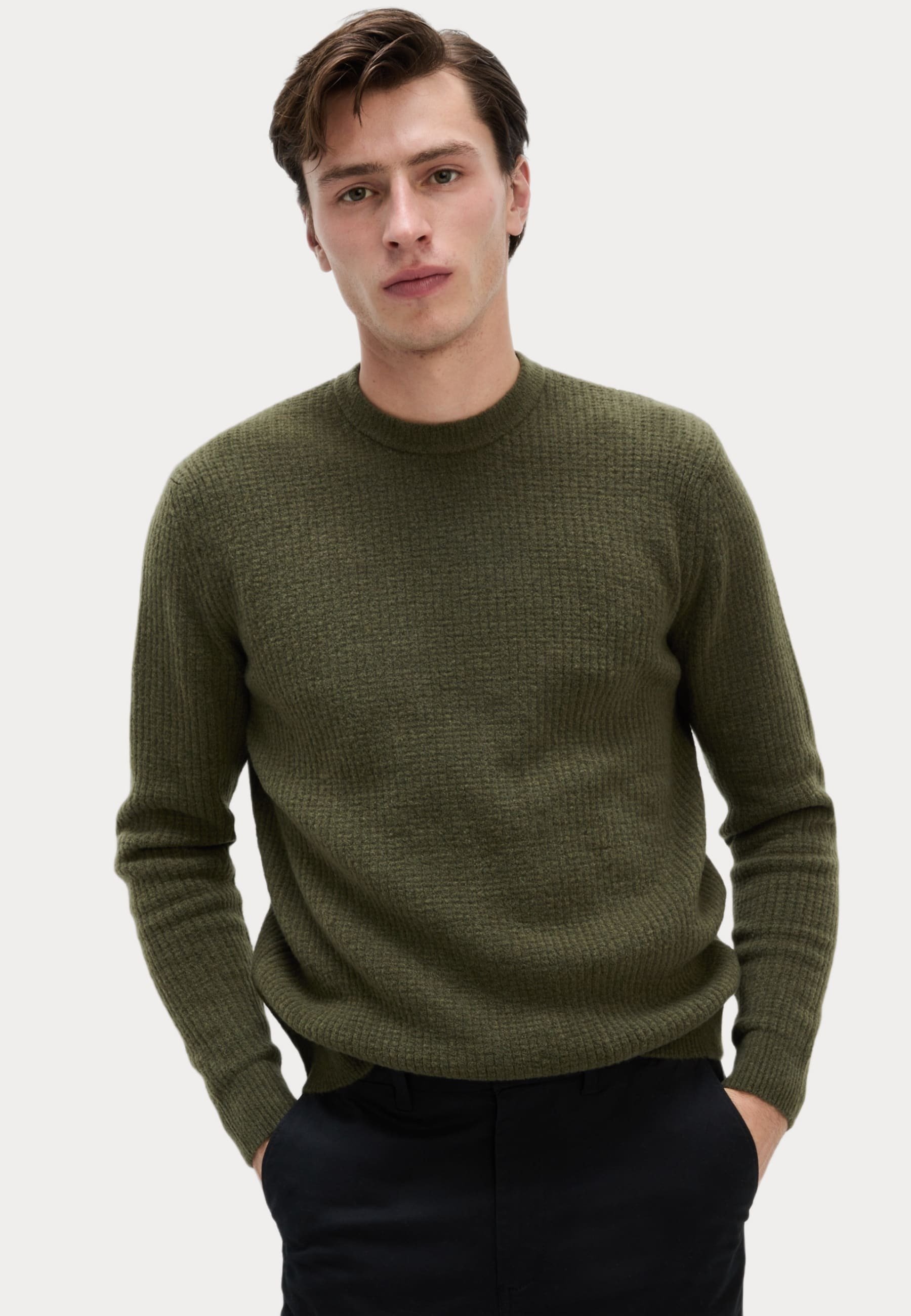 Tommy Hilfiger Coton Vert Pull Hommes Taille L