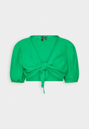 Vero Moda VMNATALI NIA KNOT - Blouse - bright green