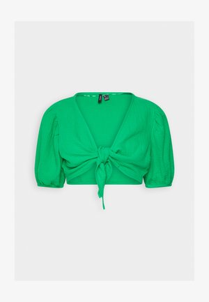 Vero Moda VMNATALI NIA KNOT - Blouse - bright green