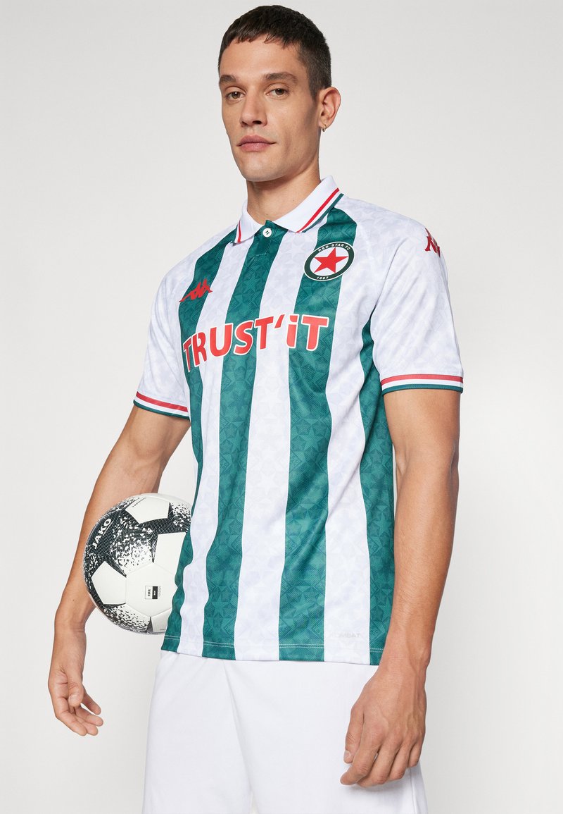 Maillot Home Red Star FC Football Homme - Vert Blanc Noir - Collection Officielle Kappa