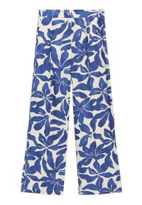 FLORAL PRINT - Trousers - dark blue