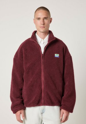HOKTOWN - Fleecejas - bordeaux chine