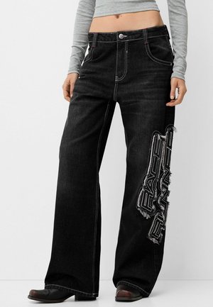 Flared Jeans - black