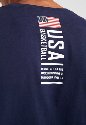 T-shirt print - dark blue