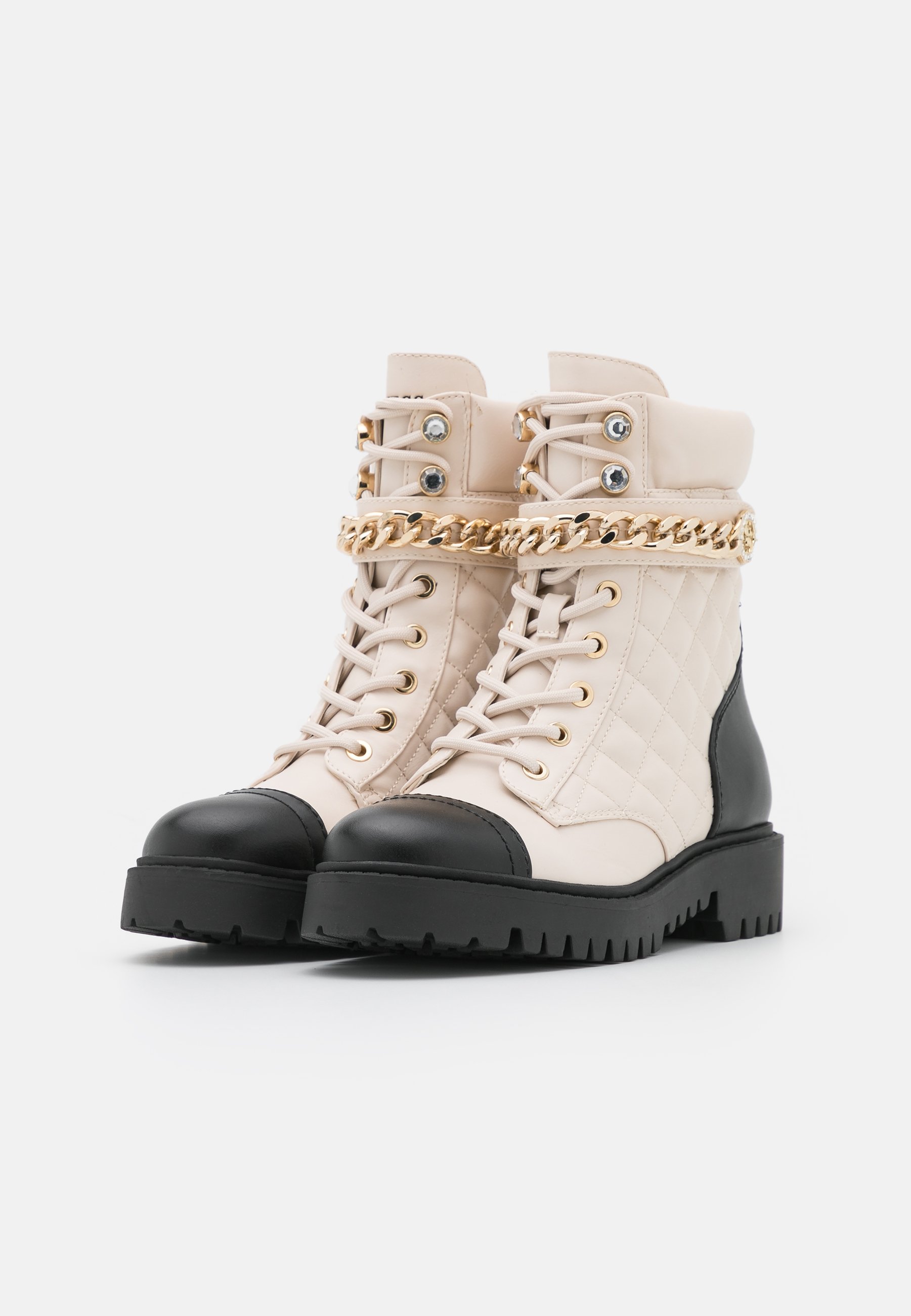 Guess ODYSSE - Stivaletti con plateau - cream/avorio - Zalando.it