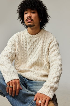 BDG Urban Outfitters VINTAGE  - Džemperis - ecru