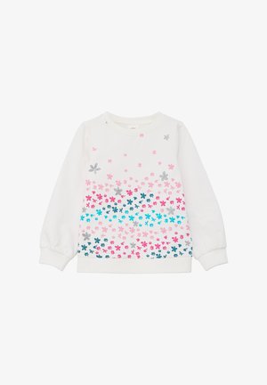 s.Oliver MIT FLORALEM PRINT - Sweatshirt - ecru