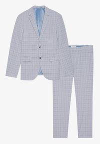 CHECK SUIT - Costume - light blue