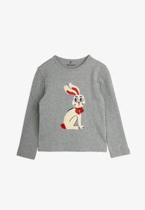 Mini Rodini, RABBIT APPLICATION UNISEX - Μπλούζα με μακριά μανίκια - grey melange