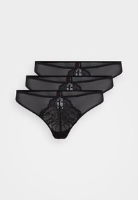 PLANET THONG 3 PACK - String - black