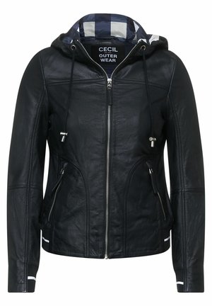 Veste en cuir - dark blue