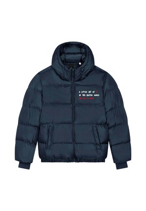 BRUTAL EMBROIDERY UNISEX PUFFER  - Giacca invernale - dark blue