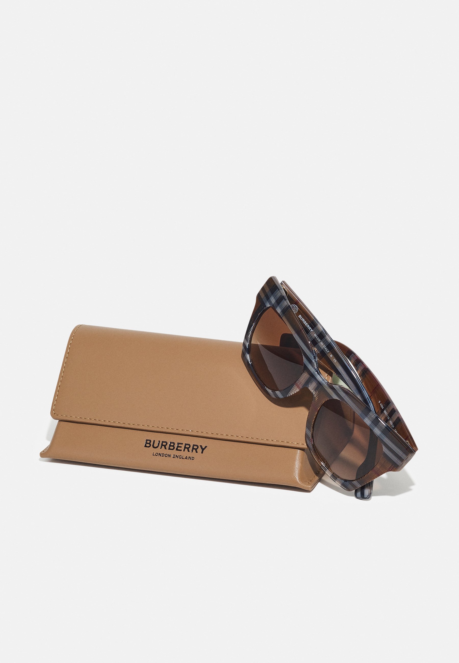 小物 Burberry Sunglasses Brown Gradient Check Burberry BASED CHECK - Sunglasses - brown - Zalando.co.uk