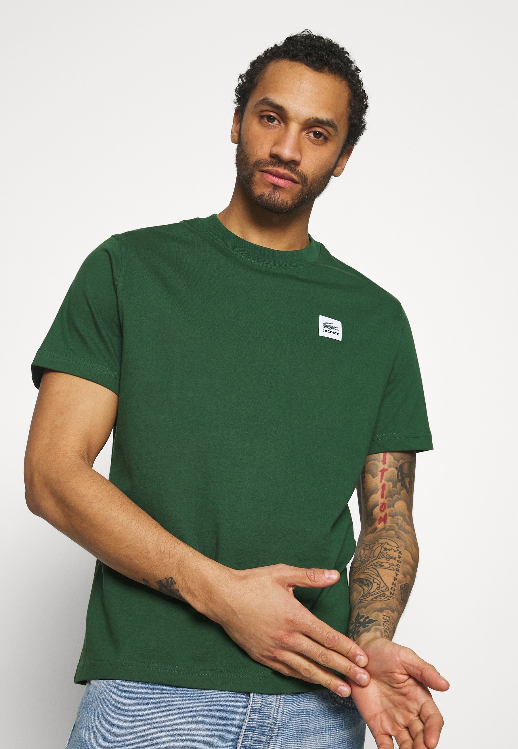 camiseta verde lacoste