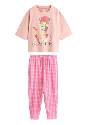 REGULAR FIT - SHORT SLEEVE PYJAMAS  SET - Pyjama - pink lama graphic