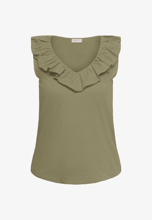 Kaffe Curve, KCDIDDIE FLOUNCE TOP - Débardeur - aloe