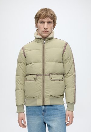 Scotch & Soda, TEDDY PUFFER JACKET - Зимно яке - light green