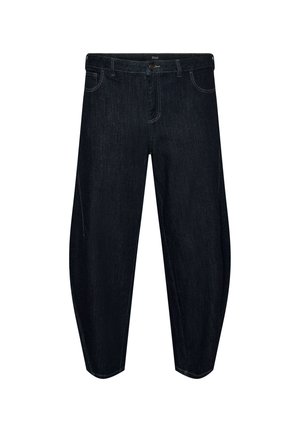 Zizzi, BARREL-JEANS MIT HOHER TAILLE - Wide leg - blau