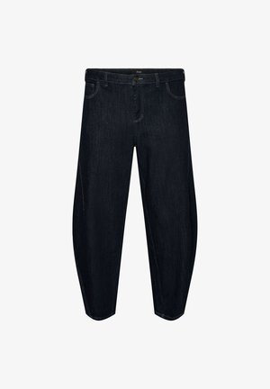 Zizzi, BARREL-JEANS MIT HOHER TAILLE - Wide leg - blau