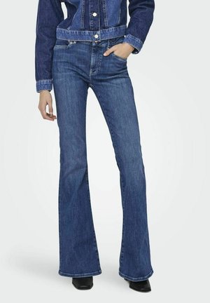 SCHLAG AUSGESTELLT MITTLERE TAILLE - Flared jeans - medium blue denim