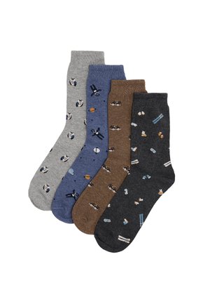 Ysabel Mora, PACK 4 CALCETINES ESTAMPADOS VARIADOS - Calcetines - grey