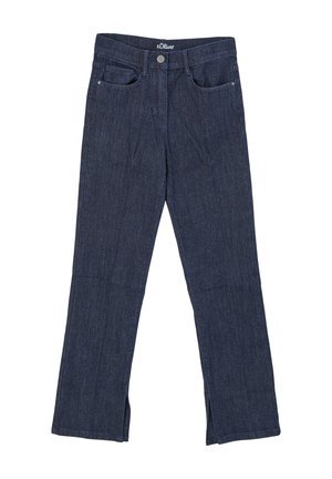 MIT GLITZEREFFEKT - Jeans Straight Leg - tiefblau