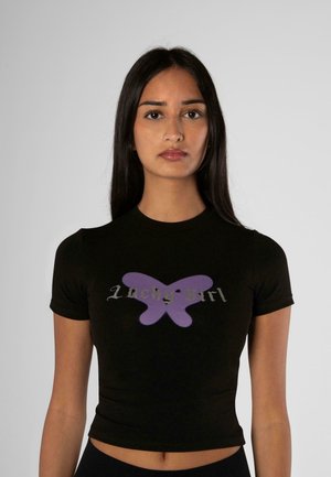 LUCKY TEE - T-shirts med print - black