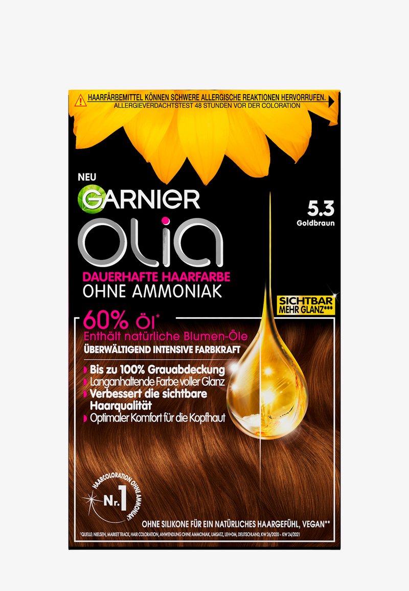 Garnier OLIA PERMANENT HAIR COLOR - Hårfärg - gold brown
