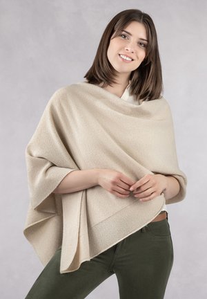 Giesswein MERINO LAMBSWOOL PONCHO - Cape - natur