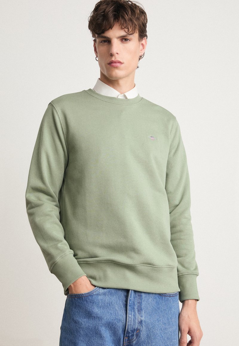 GANT SHIELD C NECK - Sweater - pastel green