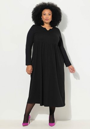 A-LINIE MIT AUSSCHNITT LANGARM - Jerseyjurk - black