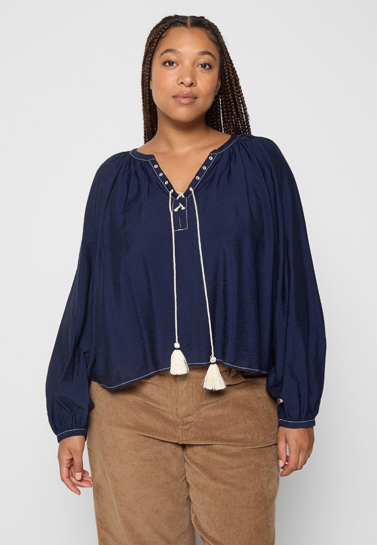 Scotch & Soda Blouse donkerblauw