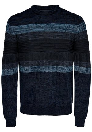 Strickpullover - blue-grey