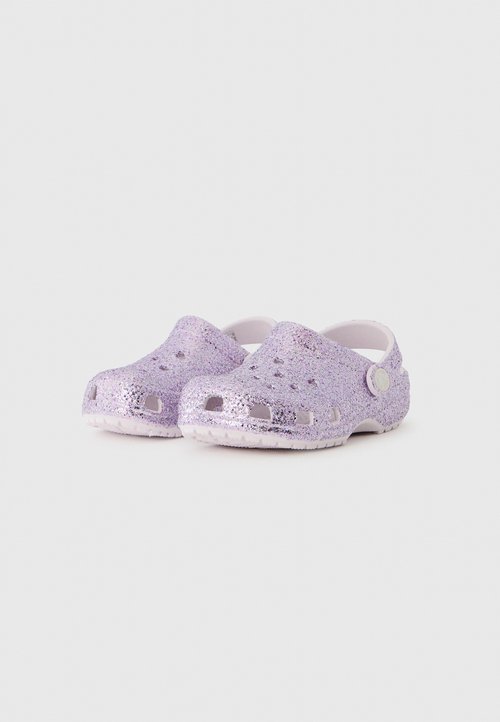 Crocs CLASSIC CHUNKY GLITTER - Sandalias planas - grape ice — foto 2